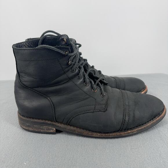 Thursday Boot Company Captain Black Matte Leather Boots Mens Size 11.5 main image 5